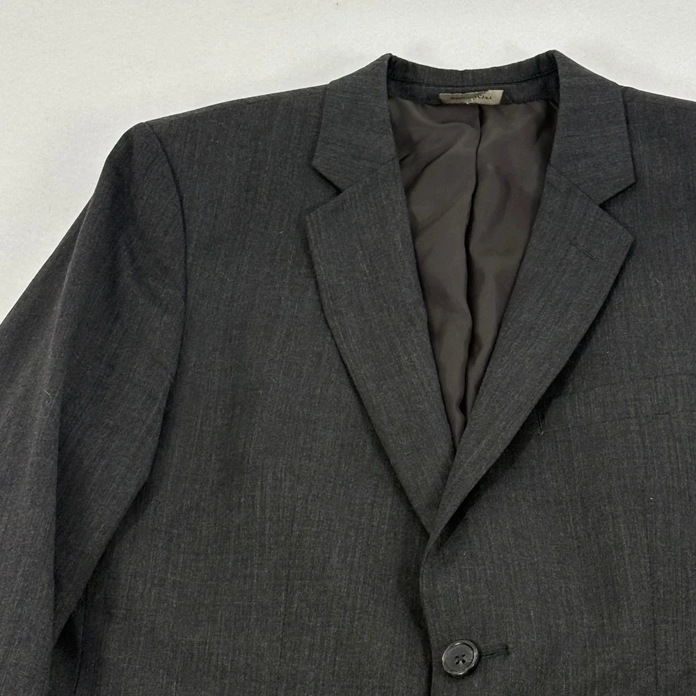 Banana Republic Blazer 40R Charcoal‎ Gray Tailored Slim Fit Wool Wedding Office